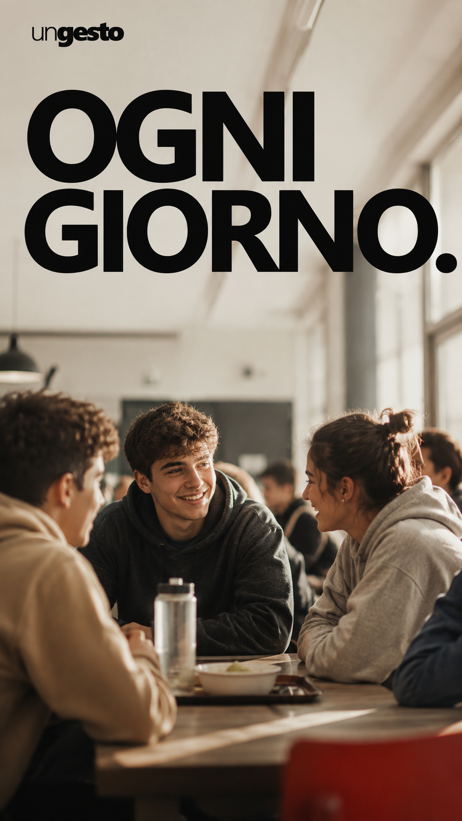 Ragazzi insieme in un momento quotidiano